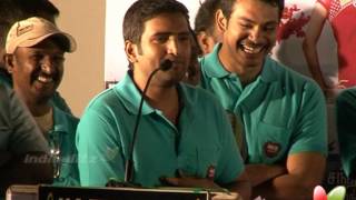 Santhanam shares his working experience with power star  Kanna Laddu Thinna Aasaiya  Audio Launch [upl. by Glory128]