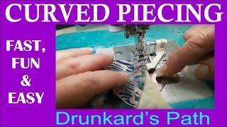 Creative Feet How to Sew the Drunkards Path  Quilt Piecing [upl. by Townshend]