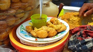 Amazing Mini Fuska Pani PuriGolgappa with Naga Bombay Chili  Bangladeshi Street Food [upl. by Ahsimit]