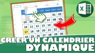 Comment créer un calendrier sur Excel [upl. by Stonwin475]