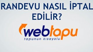 Web Tapu Randevu İptali Nasıl Yapılır [upl. by Lamson]