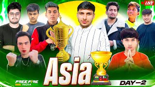 FREE FIRE ASIA CUP 🏆🔥 DAY 2 FT NG AFF TSG AMF TWOB LUXURY UG nonstopgaming free fire live [upl. by Akcirederf]