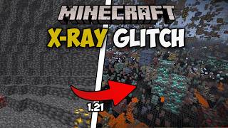 Easiest Minecraft 121 Survival Xray Glitch Guide  Minecraft xray glitch 121 [upl. by Milore]