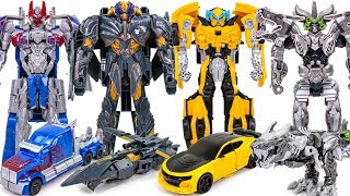 Transformers 5 TLK TURBO Changer Megatron Optimus Prime Bumblebee Grimlock Car Dinosaur Robot Toys [upl. by Rede]