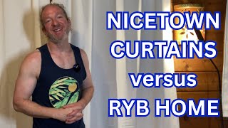 Nicetown Pure White Curtains versus RYB Home Curtains [upl. by Ynohtnaluap892]