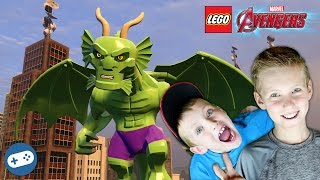 Fin Fang Foom and Iron Man Lego Marvel Avengers Free Roam Gameplay [upl. by Air]