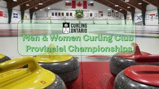 Curling Ontario Men amp Women Curling Club Provincial Championships [upl. by Anitsyrk]