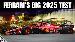 Ferrari’s Big Test For Its Project 677 2025 Car At The Las Vegas GP [upl. by Inami]