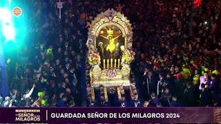 Guardada de la Cuadrilla 15 Mistureros del Señor de los Milagros de Nazarenas  29 de Octubre 2024 [upl. by Amorette]