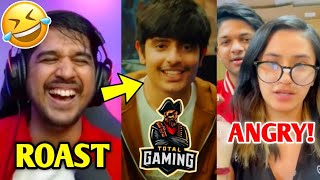 AJJUBHAI FACE REVEAL Roast By Desi Gamers 🤣🔥 Lokesh Gamer GirlFriend ANGRY Total Gaming [upl. by Josephine]