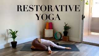 Restorative Yoga  No Props  40 Min SelfCare Practice [upl. by Sioled671]