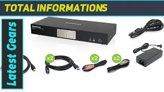 IOGEAR 2Port 4K Dual View KVMP Switch The Best Solution for Dual Cinema 4K Monitors [upl. by Alyahsat24]