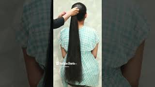 Daily wear hairstyle hairstyle hairstyles hairbun clawclip clutcher longhair 5millions [upl. by Anod]