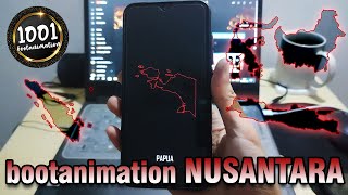 Bootanimation Nusantara Project v33 PALING KEREN BEST bootanimationzip [upl. by Amitaf]