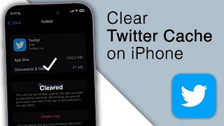 How to Clear Twitter CacheStorage on iPhone 2023 [upl. by Nalad]