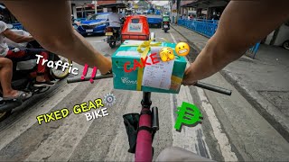 FOODPANDA DELIVERY BRAKELESSBIKE [upl. by Seilenna]