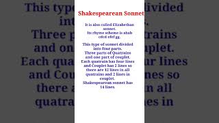 Shakespearean sonnet  Elizabethan sonnet  William Shakespeare  Sonnet  Shakespearean poetry [upl. by Alexis]