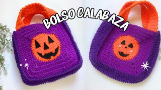 BOLSO para HALLOWEEN 🎃 MUY FACIL  Tutorial Hebras Crochet [upl. by Edahs195]