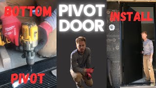 Pivot Door  FritsJurgen Bottom Pivot Hinge Installation [upl. by Arel]