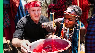 SHOCKING Tribal Food in Kenya Rarely Seen Food of the Maasai People [upl. by Llerruj]