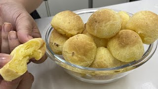 PÃO DE QUEIJO CROCANTE POR FORA E MACIO POR DENTRO SIMPLES ASSIM [upl. by Noirb]