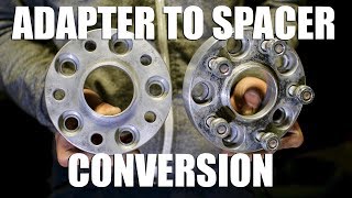 How to Convert Wheel Adapters into Wheel Spacers [upl. by Adamina]