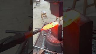 Forging Process in mechanical trending handmade swordmaking shortvideo sword blade knife [upl. by Sklar]