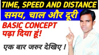 समय चाल और दूरी Time Speed and Distance Basic Concept  Time and Distance  Chal Samay Duri [upl. by Rolfe]