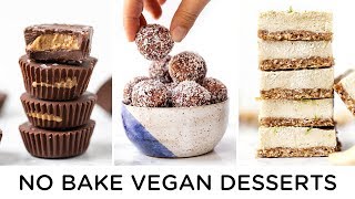 HEALTHY VEGAN NO BAKE DESSERTS ‣‣ easy to make [upl. by Aneetak]