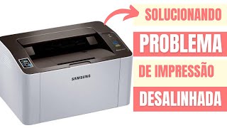 Resolvendo impressão torta  impressora Desalinhada Samsung M2020W  folha Saindo Torta na Impressão [upl. by Alrick450]