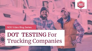 DOT Drug and Alcohol Testing For Trucking Companies [upl. by Enomys]