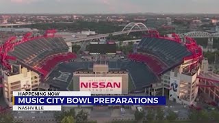 Preparations underway for TransPerfect Music City Bowl [upl. by Riebling]