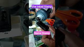 how to put ink in Name Stamp preinkstamprefill shortvideo [upl. by Norved]