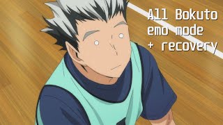 ALL OF BOKUTOS EMO MODE RECOVERY Haikyuu [upl. by Romo]