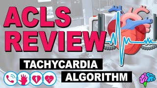 Tachycardia Algorithm  ACLS Review [upl. by Dido]