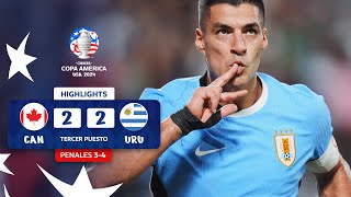 CANADÁ 3 22 4 URUGUAY  HIGHLIGHTS  CONMEBOL COPA AMÉRICA USA 2024™ [upl. by Sabino]