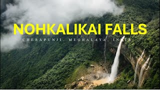 Nohkalikai waterfalls  নোহকা‌লিকাই ফলস  Cherrapunji  Meghalaya  India [upl. by Ylevol547]