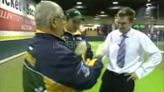 ORIGINAL EXTENDED Reporter gets hit in the head with a cricket ball [upl. by Ecinue]