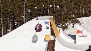 Luca Tribondeau first triple in an italian Freeski competition [upl. by Hsirahc]