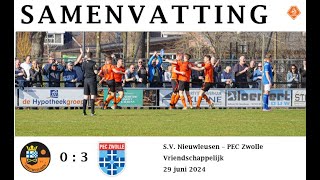 Samenvatting SV Nieuwleusen  PEC Zwolle [upl. by Cord]