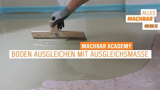 Boden ausgleichen mit Ausgleichsmasse  OBI [upl. by Lancelot832]