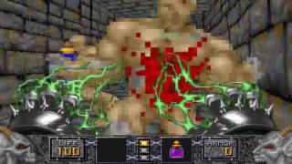 Heretic for DOS PC Gameplay Sample [upl. by Enimzzaj]