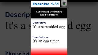 EXERCISE 131 Contrasting Descriptive and Set Phrases english americanaccenttraining practice [upl. by Ernesta]