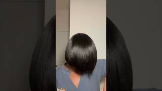 Wrapping a Silk Press silkpress naturalhairstyles [upl. by Ranip]