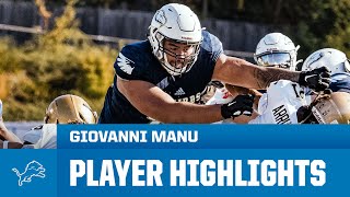 Giovanni Manu Highlights  2024 NFL Draft [upl. by Coleville519]