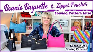 Beanie Bagette and Zipper Pouches Sewing Pattern intro [upl. by Irehj197]