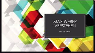 MAX WEBER “ VERSTEHEN” For UGC NET and UPSC in 5 minutes [upl. by Antoine524]