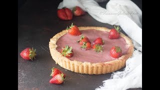 Crostata con crema e fragole [upl. by Abey]