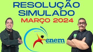 RESOLUÇÃO SIMULADO ENEM MARÇO 2024  Renato Brito e Ricardo Bastos [upl. by Blisse]