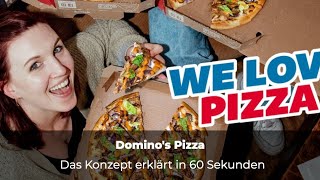 Existenzgründung mit PizzaLieferdienst – das Franchise Dominos Pizza in 60 Sekunden [upl. by Daphie]